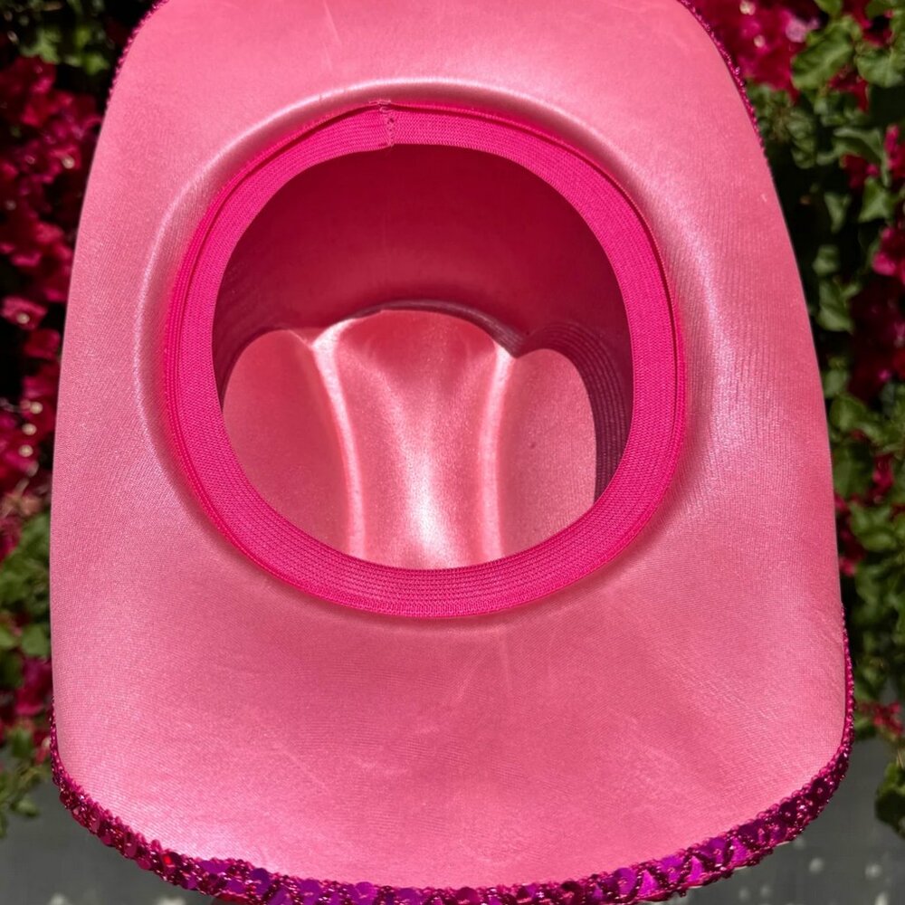Pink Mirror Disco Ball Cowboy Hat - Picture 8 of 8